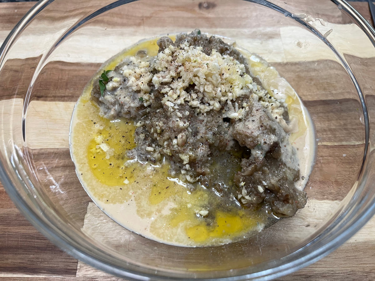 Final ingredients for the recipe in a bowl