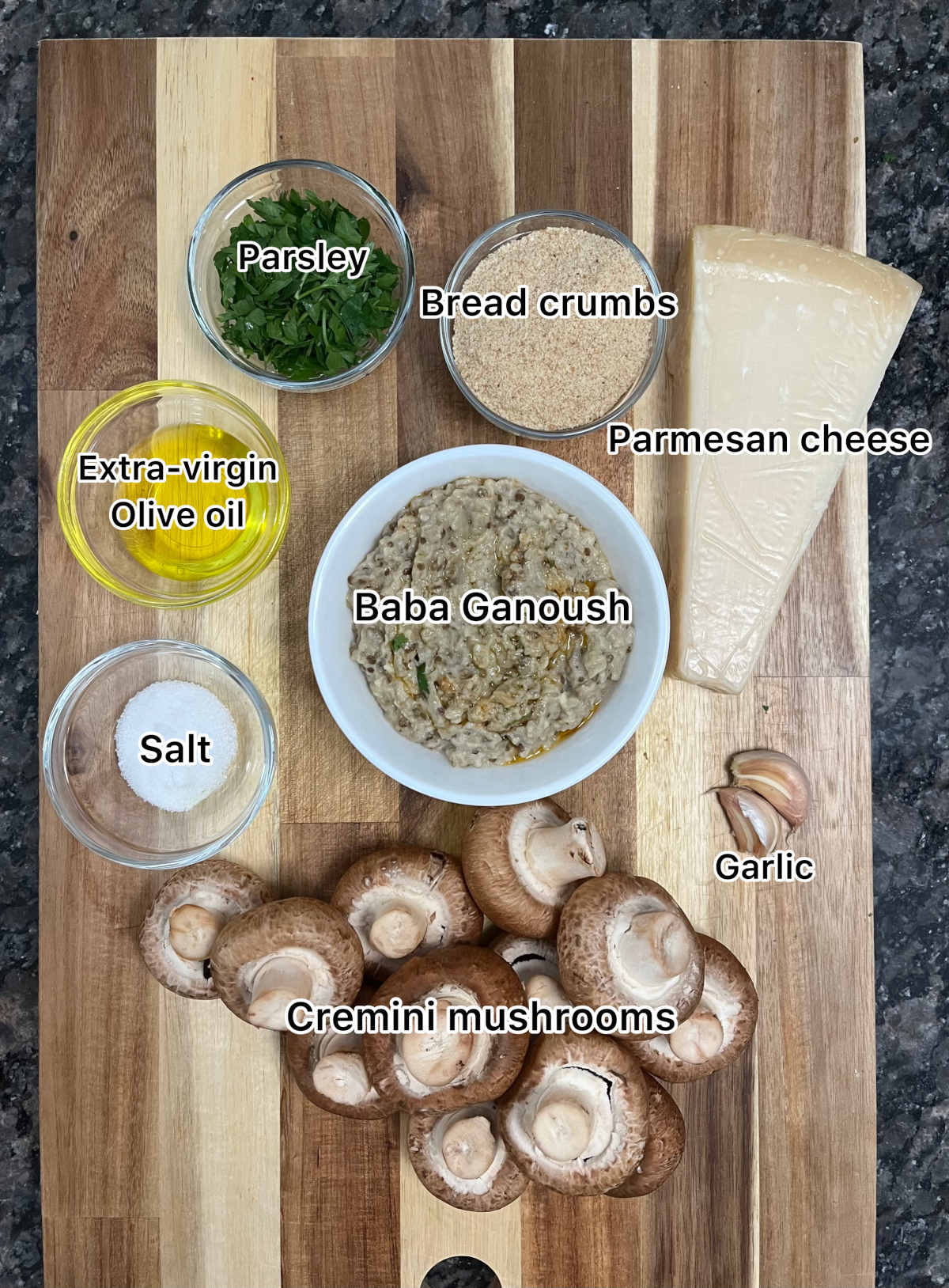ingredients for the recipe