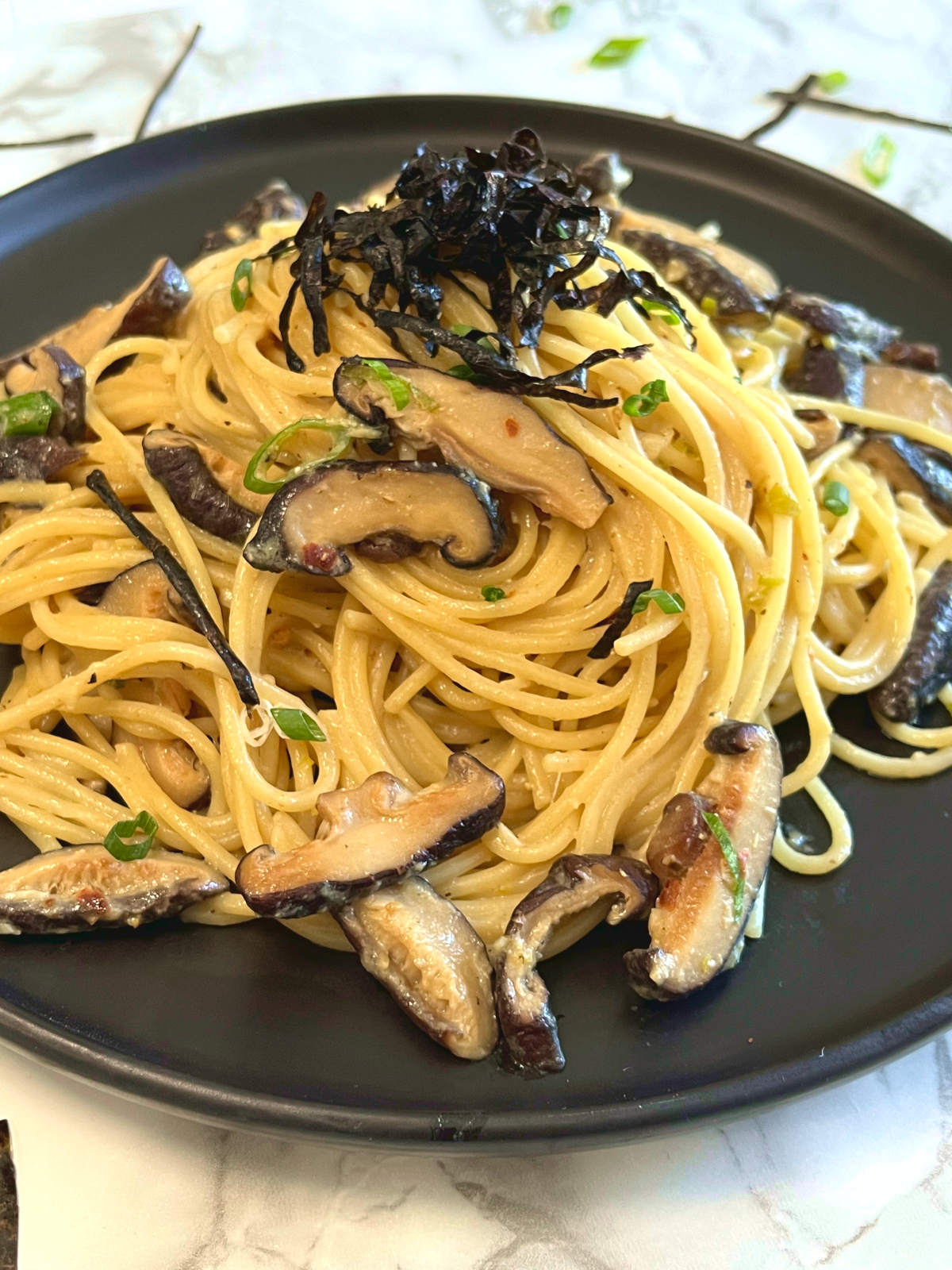 close up shot of the dish on a plate