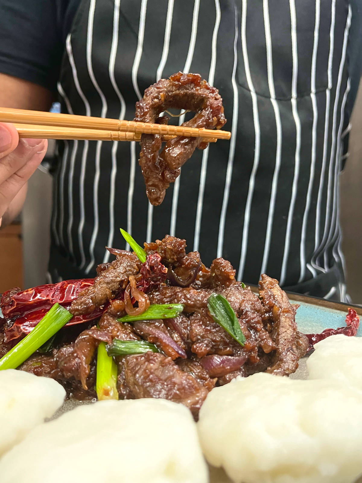 Mongolian Beef Ugali • The Fusionary Cook