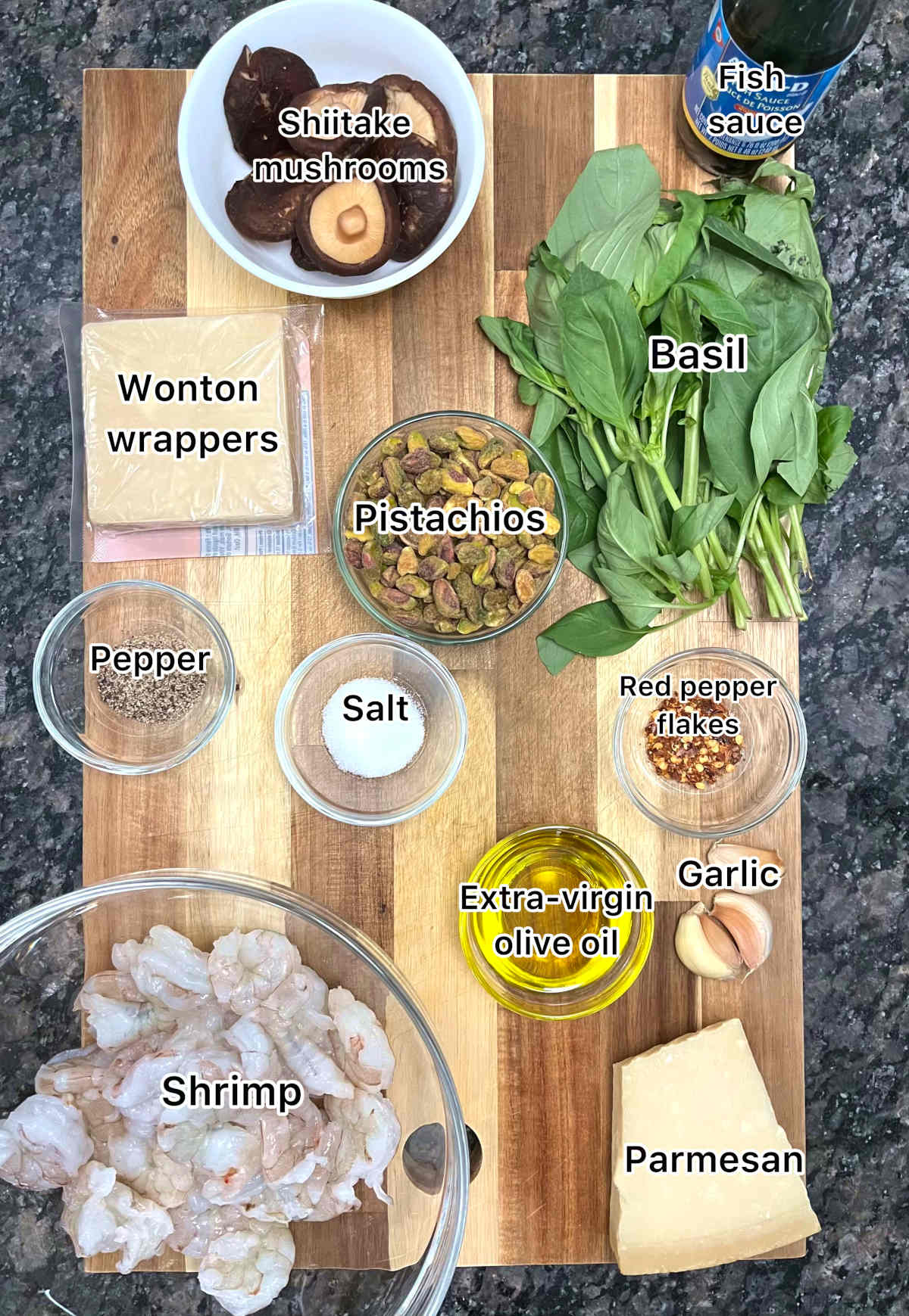 ingredients for the recipe