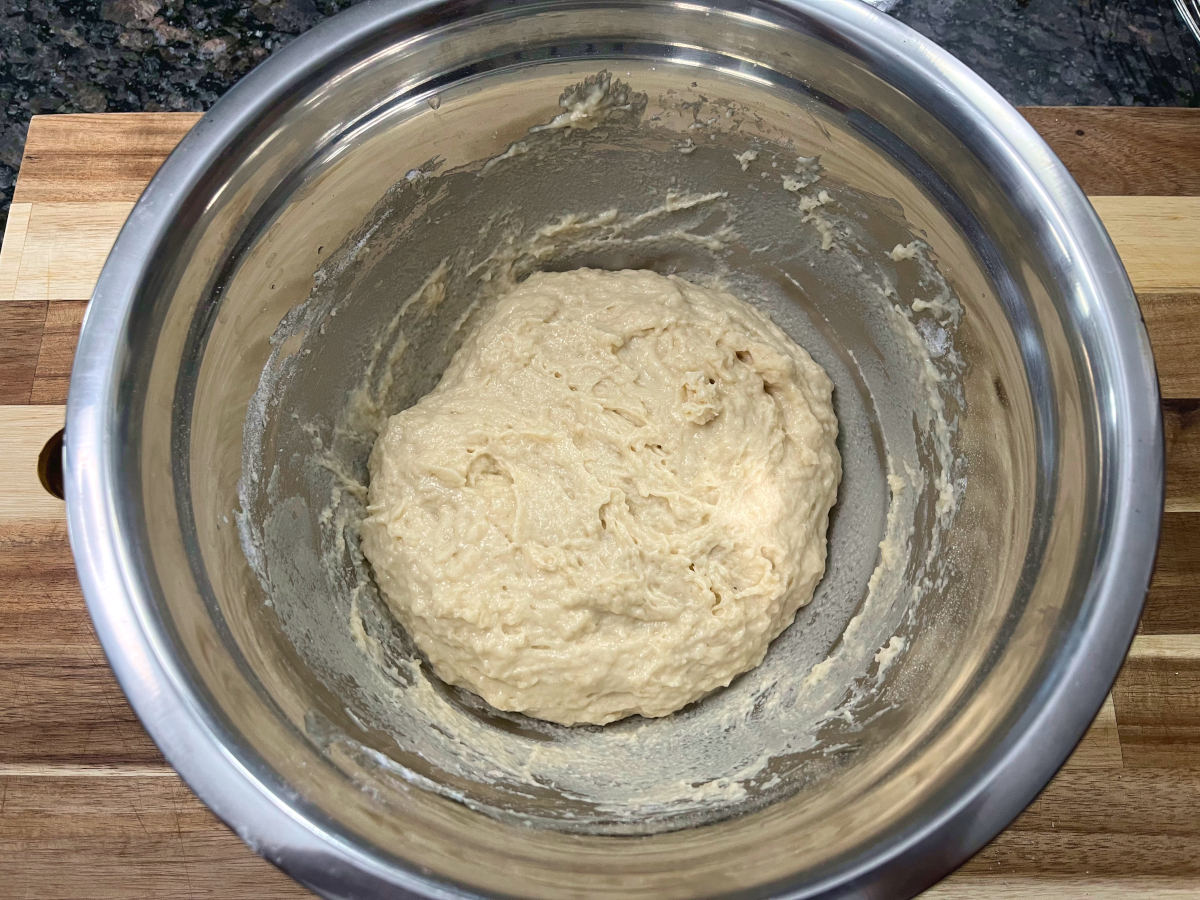 Dough in a bowl