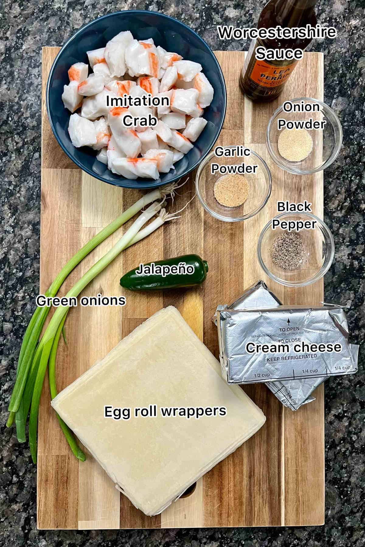 displaying the main ingredients for the recipe