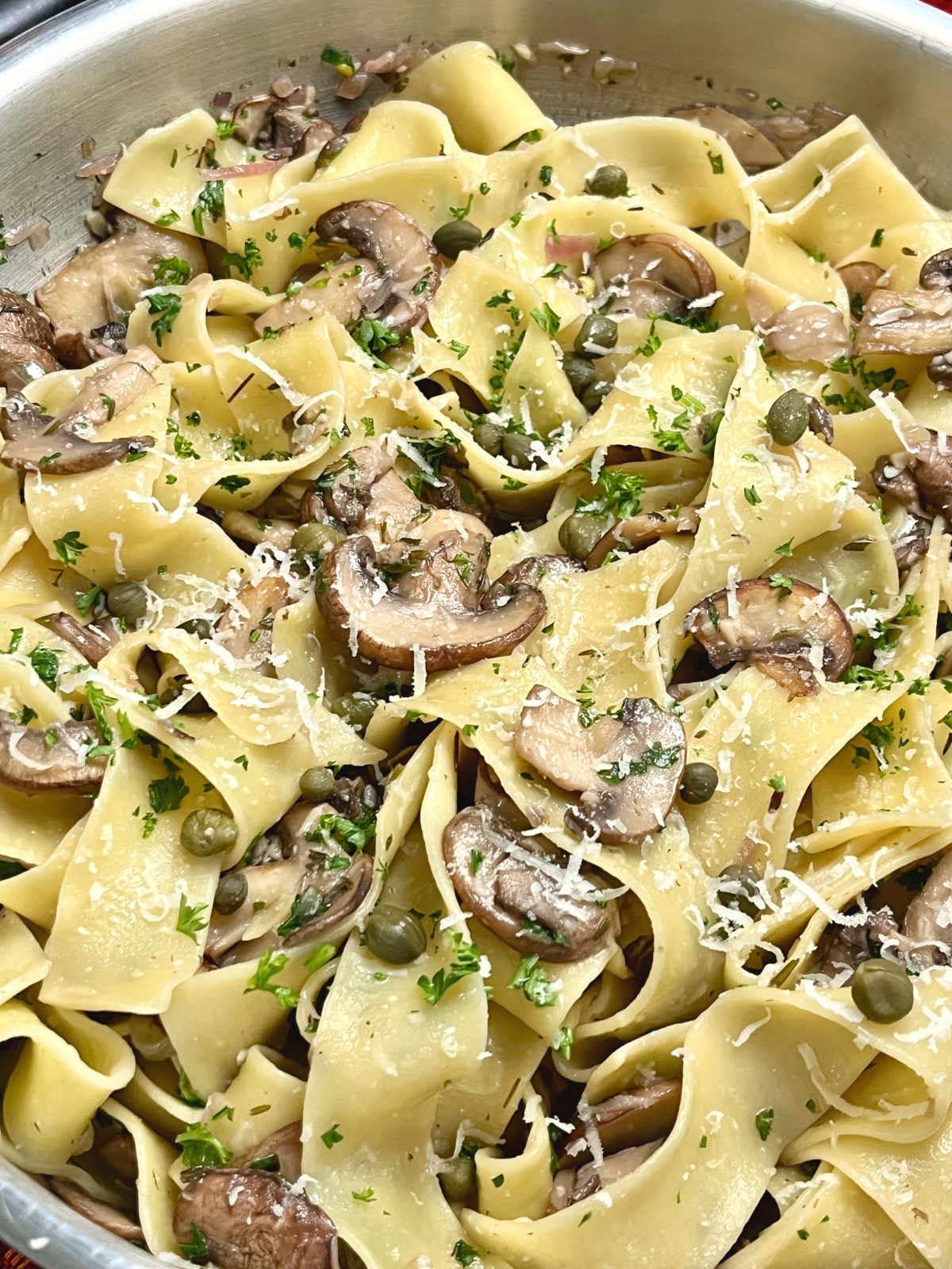 mushroom pappardelle