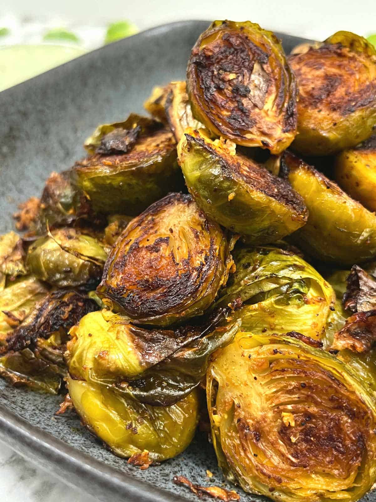 Indian brussels sprouts in a bowl
